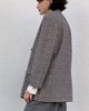 Vintage Wool Check Blazer Coat - Thumbnail 5