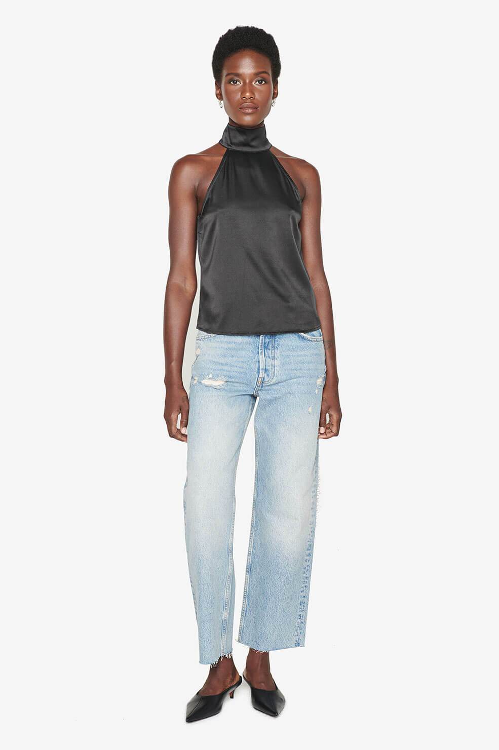 Anine Bing Sylvia Top - black | Garmentory