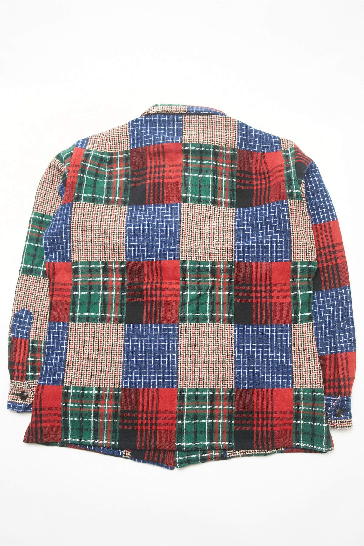 Beams Plus MIL Shirt Jacket Patchwork Like - Dobby Check/PATCHWORK 