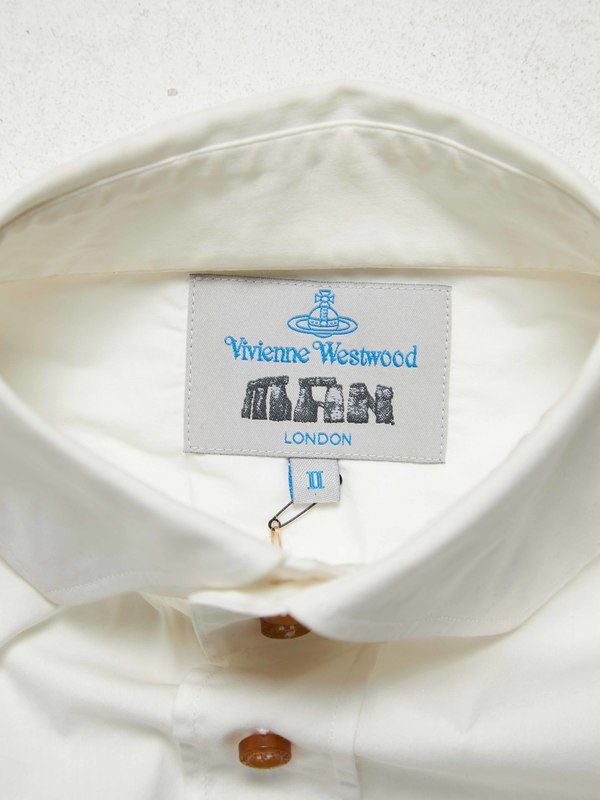 pre-loved Vivienne Westwood M Three Buttoned Logo High Collar