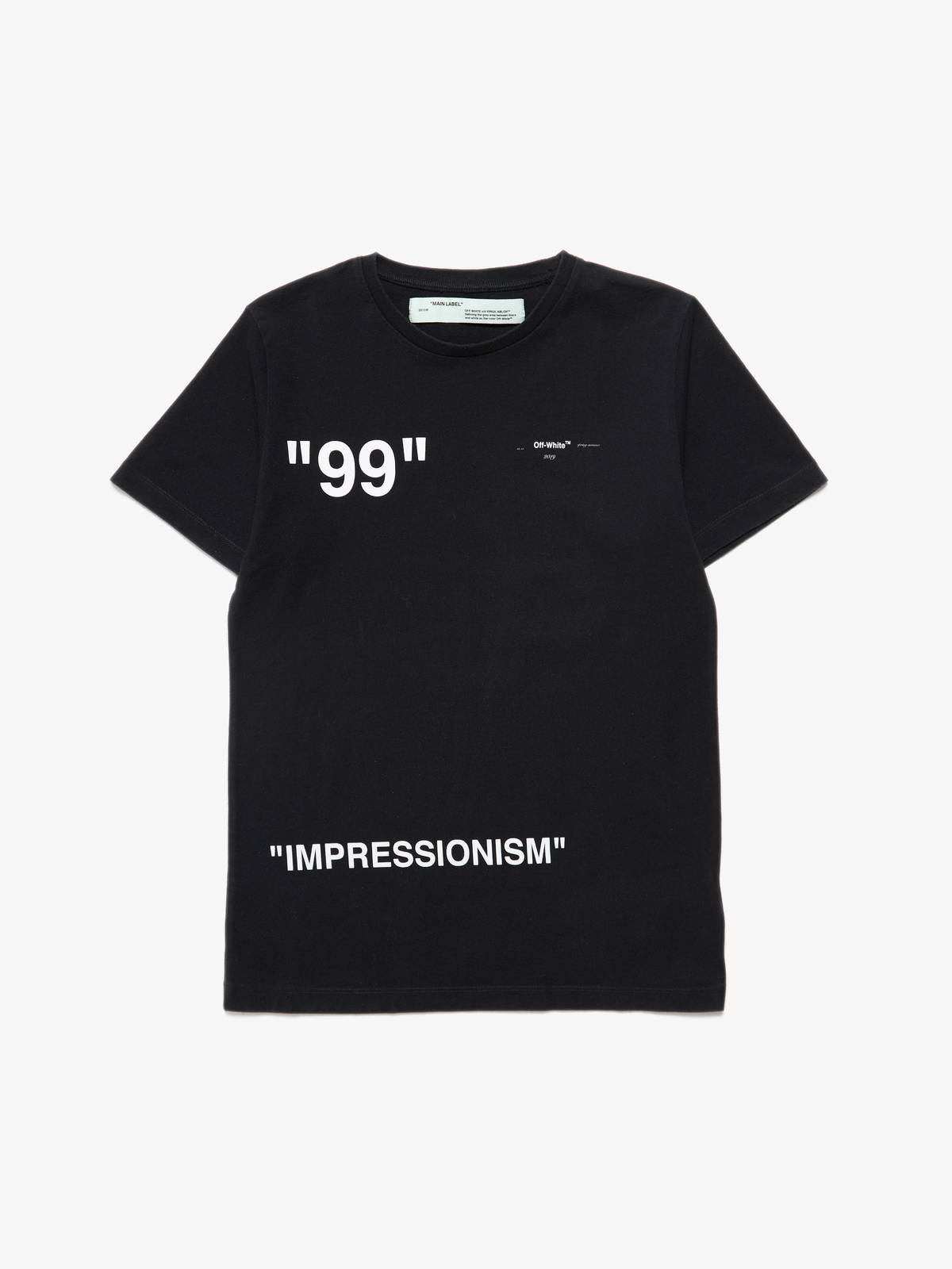 Off-White M Logo Printed Cotton T-Shirt - black | Garmentory