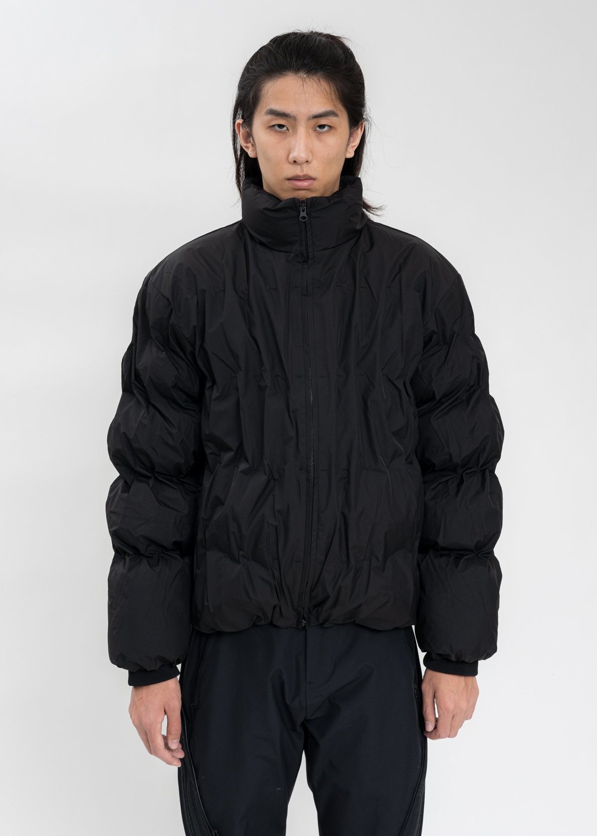 D　　POST ARCHIVE FACTION 4.0+ DOWN 4.0+ Down Center Puffer Jacket in Black – SVRN