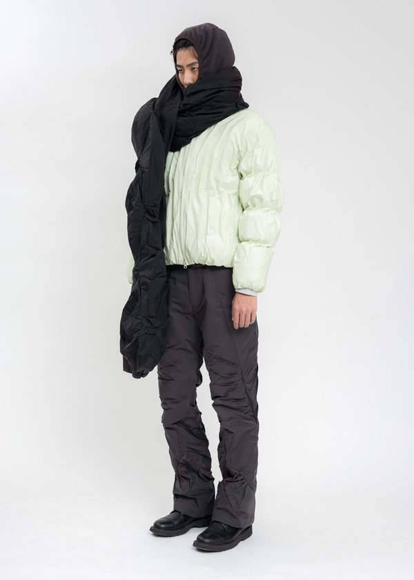 POST ARCHIVE FACTION (PAF) 4.0+ SCARF LEFT - Black | Garmentory