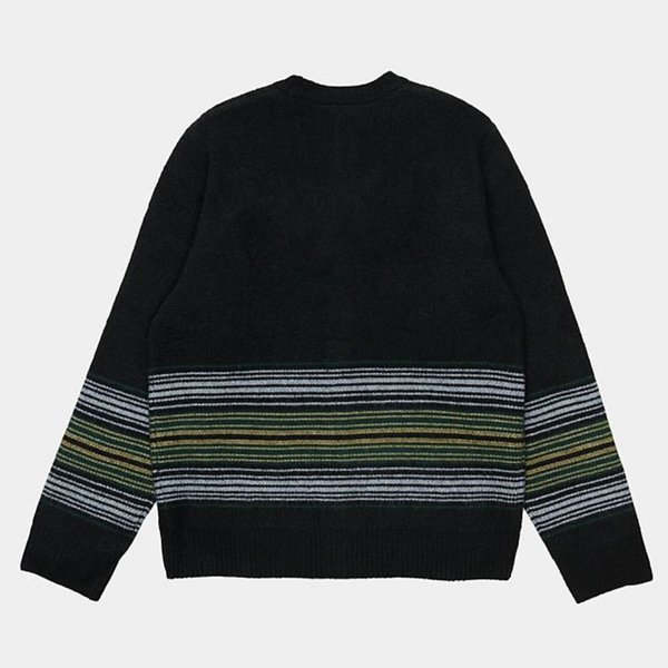 CARHARTT Dillon Cardigan - Dillon Stripe Black | Garmentory