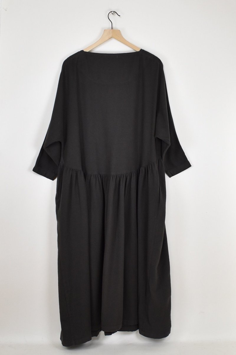 Black Crane Tradi Dress - Dark Grey