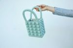 pre-loved Shrimps ANTONIA PEARL BAG - MINT  - Thumbnail 4