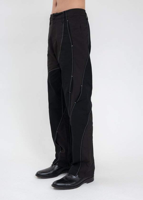 POST ARCHIVE FACTION (PAF) 4.0+ center TROUSERS - Black | Garmentory