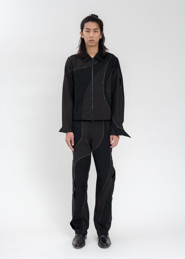 POST ARCHIVE FACTION (PAF) 4.0+ center TROUSERS - Black | Garmentory