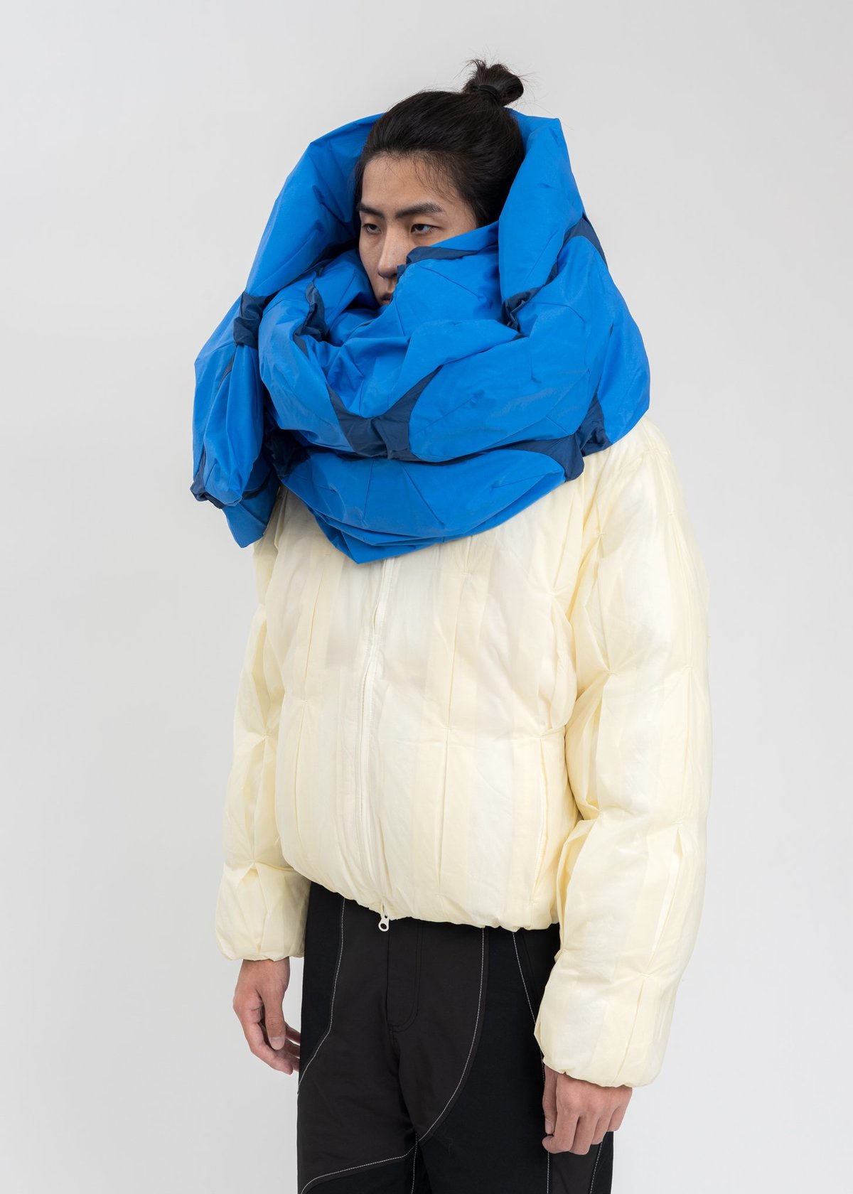 POST ARCHIVE FACTION (PAF) 4.0+ SCARF - Blue | Garmentory