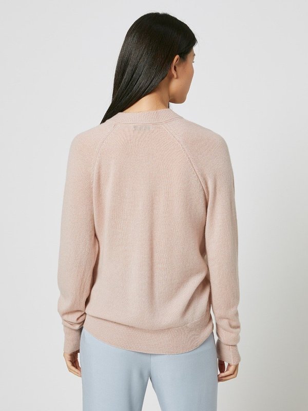 Equipment Madalene V-Neck Cashmere Sweater Rose Smoke