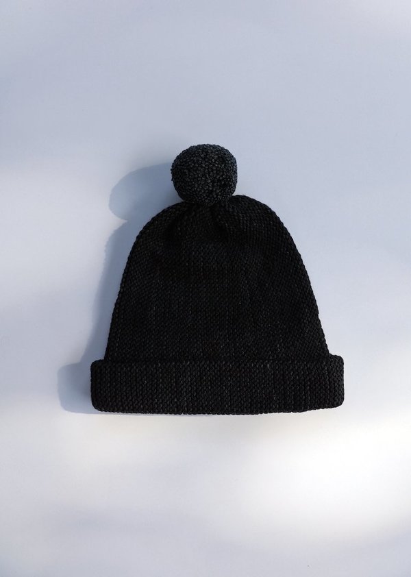 Misha & Puff Garter Hat - Carbon | Garmentory