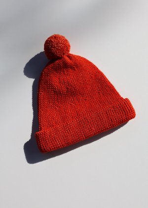 Misha & Puff Garter Hat - Red Flame | Garmentory