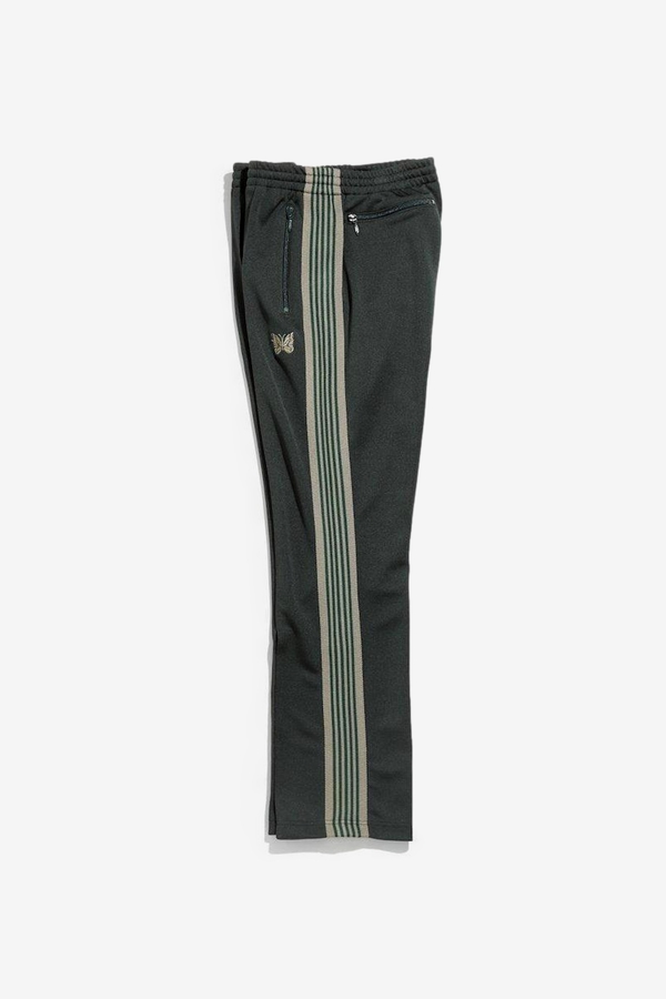 Needles Narrow Poly Smooth Track Pants - Dark Green | Garmentory