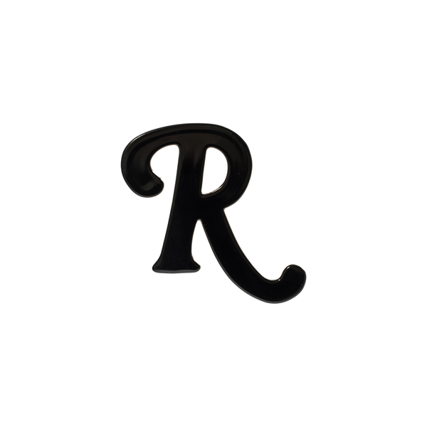 Raf Simons Single R-logo earring - black | Garmentory