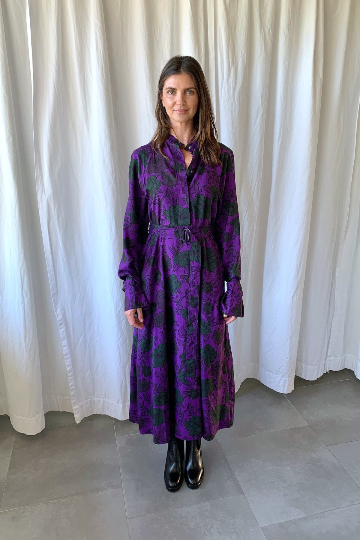 Christian Wijnants Doran Dress - Plum  - Image 4 of 5