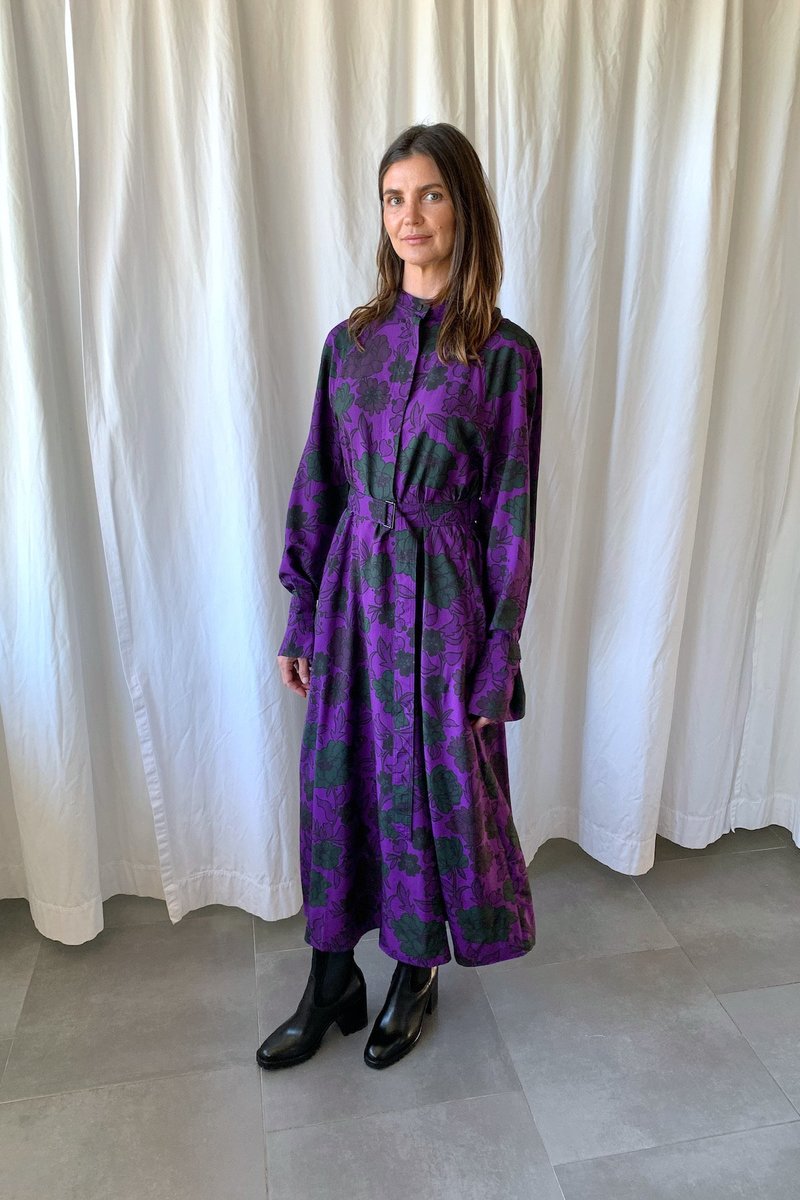 Christian Wijnants Doran Dress - Plum 