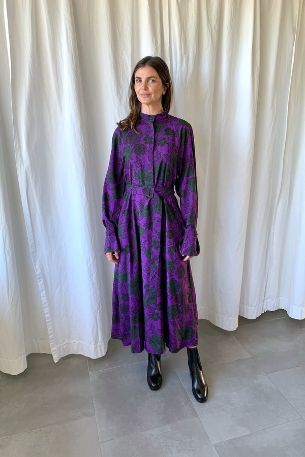 Christian Wijnants Doran Dress - Plum 