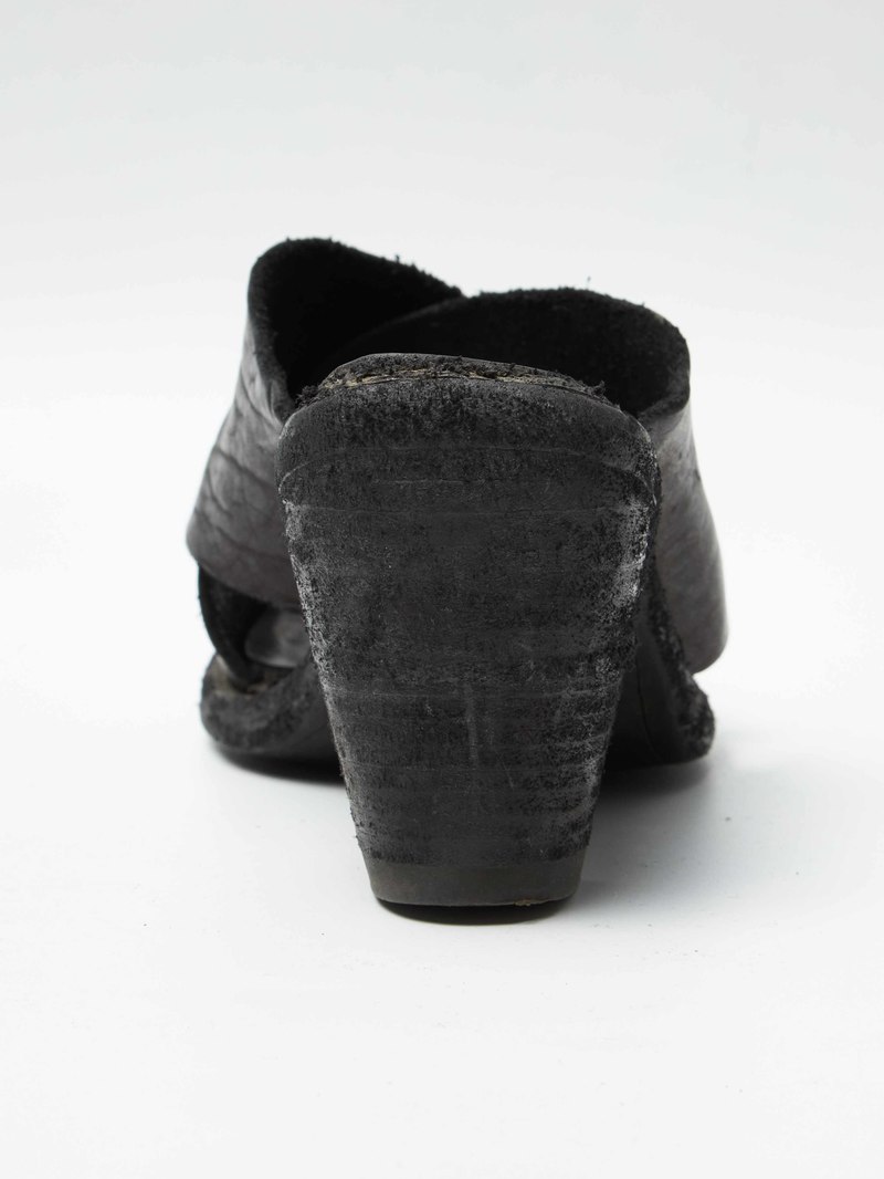 靴 GUIDI NEW STYLE SANDALS $1200 GUIDI Leather Padded Sling Back Sandal PLATFORM BLACK