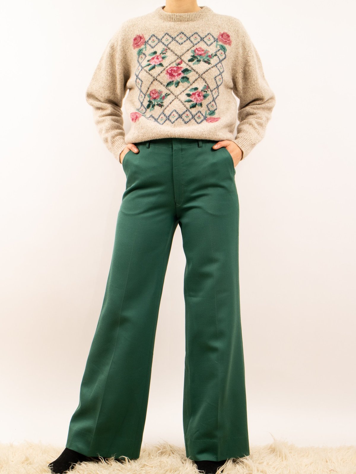 トップス 1980s Eddie Bauer cotton knit sweater 1980s Eddie Bauer cotton knit sweater