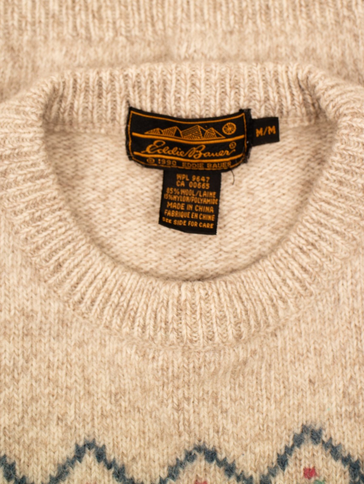 希少 80s Eddie Bauer Paisley Cotton Knit 希少 80s Eddie Bauer Paisley Cotton Knit