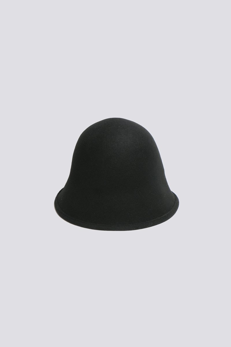 Crown Hat in Black Wool – CLYDE