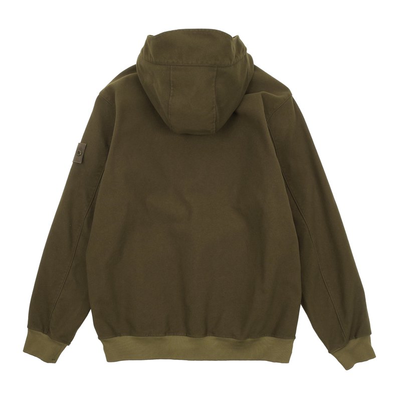 GHOST PIECE COTTON NYLON MOLESKIN-TC POPOVER HOODIE 