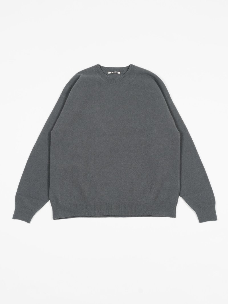 Auralee Felted Wool Knit P/O - Gray | Garmentory