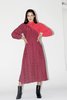 Kurt Lyle Dutchess Dress - Red/Plum - Thumbnail 4