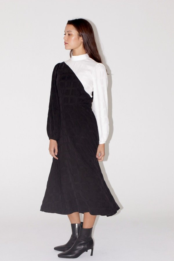 Kurt Lyle Dutchess Dress - Black/White