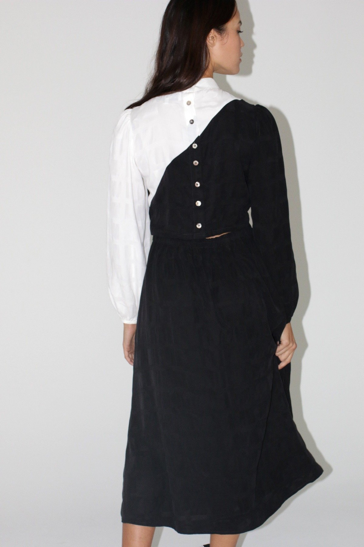 Kurt Lyle Dutchess Dress - Black/White - Image 5 of 6