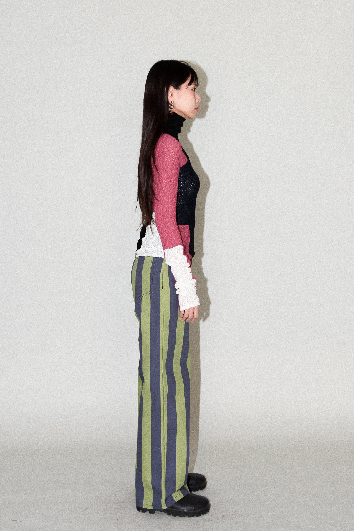 KkCo Unelma Meteor Pant - Algae/Navy Stripe - Image 3 of 6