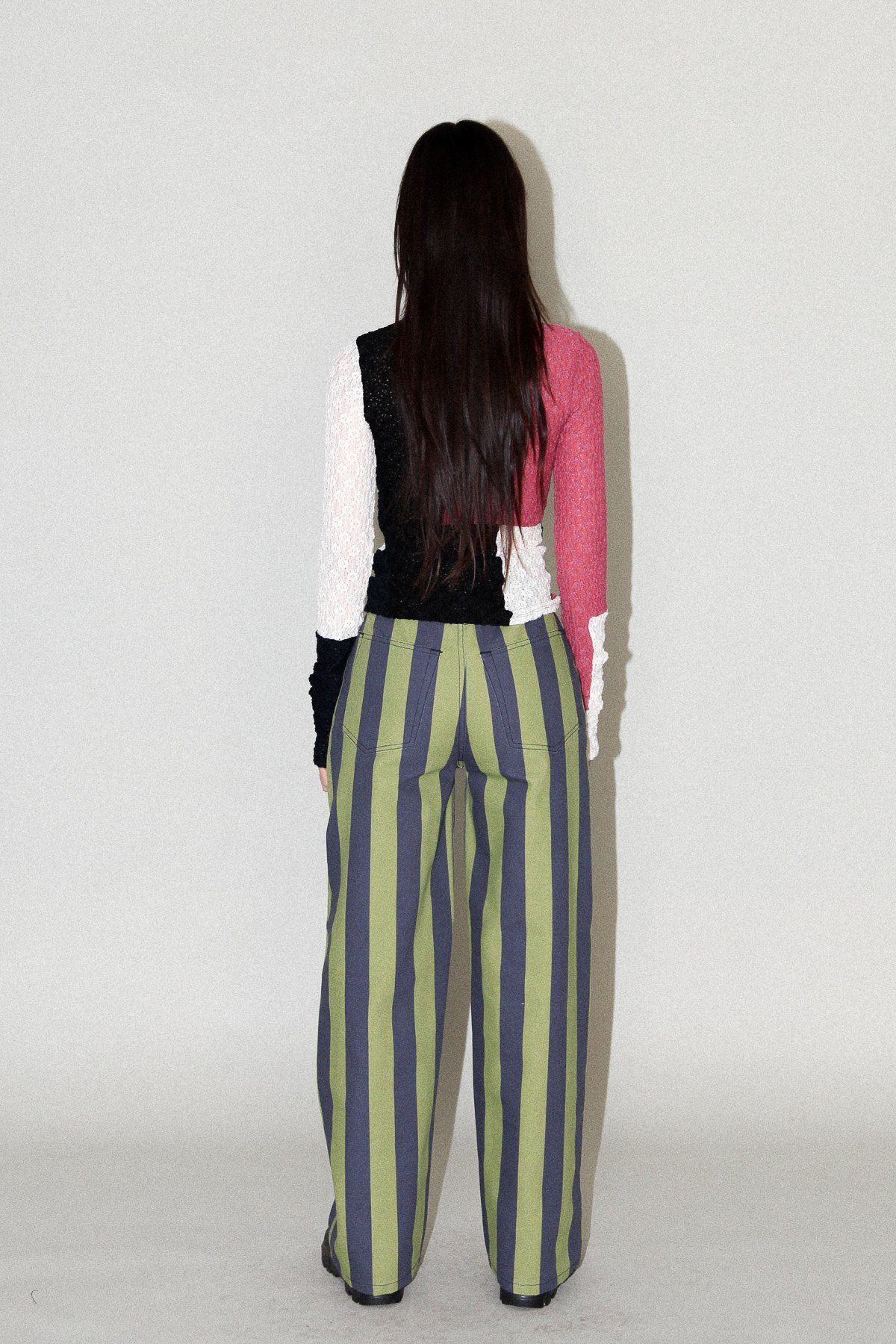 KkCo Unelma Meteor Pant - Algae/Navy Stripe - Image 4 of 6