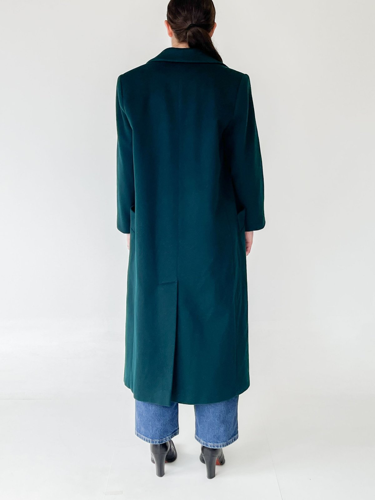 VINTAGE Wool Coat - Teal | Garmentory