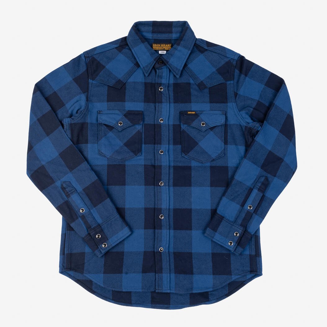 Iron Heart IHSH-302-IND Ultra Heavy Flannel Western Shirt