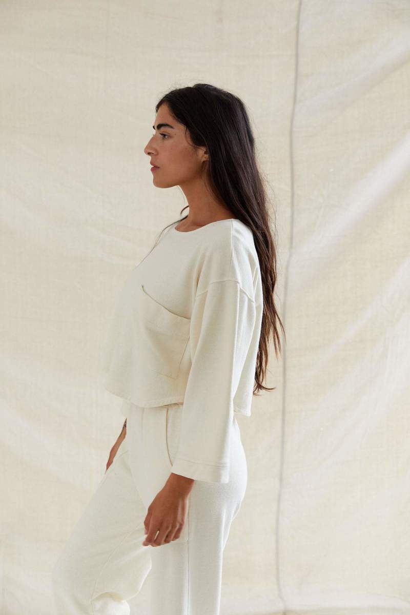 Sugar Candy Mountain Rosario Top - Cream