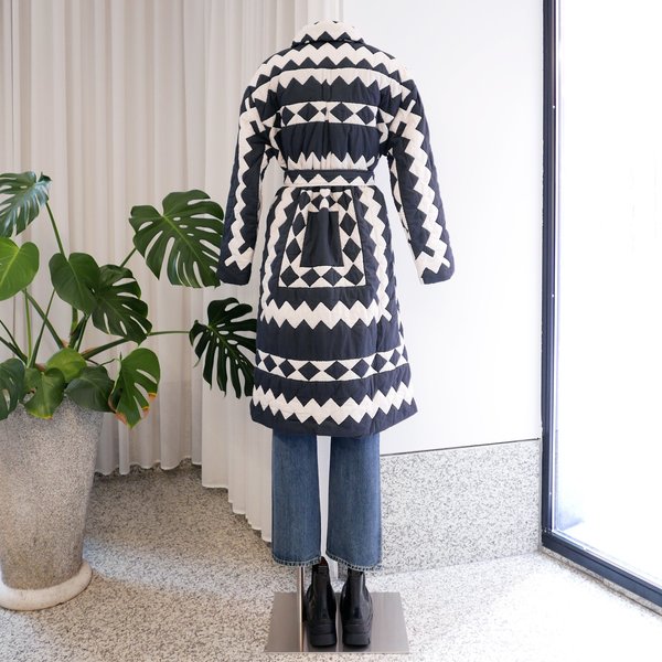 Sea NY Helena Quilted Coat - Black/White | Garmentory Sea NY Helena Quilted Coat - Black/White | Garmentory
