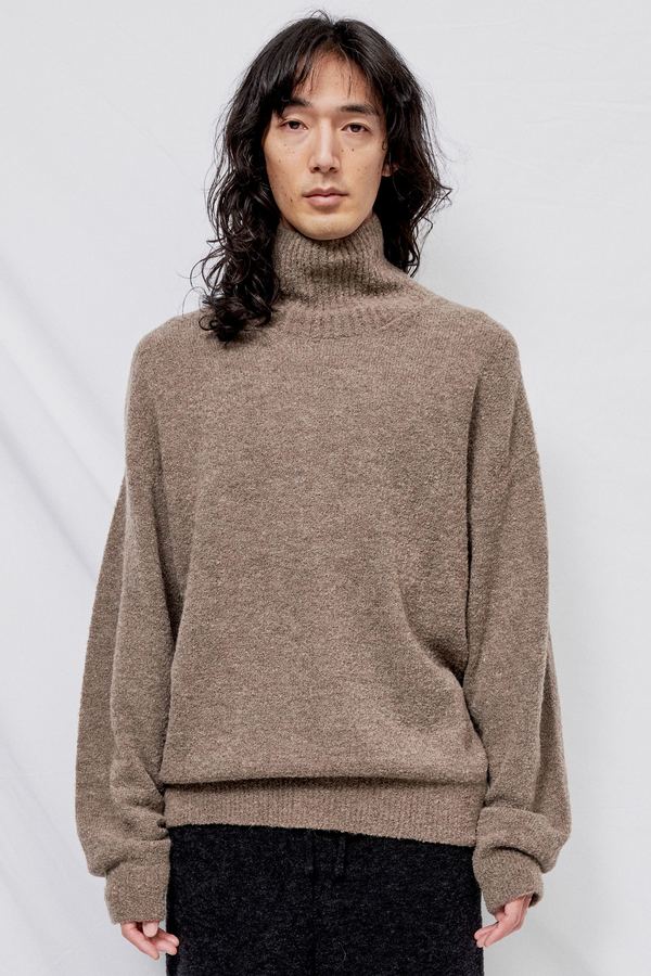 boucle turtleneck