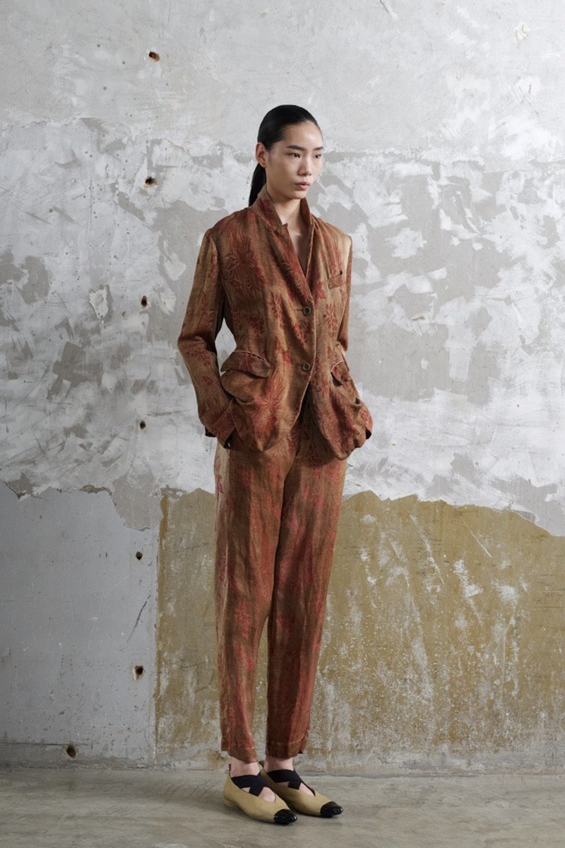 Uma Wang Kenzie Jacket - Mustard Print | Garmentory