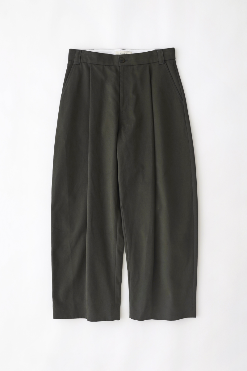 Studio Nicholson Sorte Trouser - Kelp | Garmentory