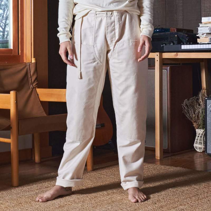ORGANIC COTTON DUCK PANTS サイズ4 Auralee Organic Cotton Duck Pants Ash Green