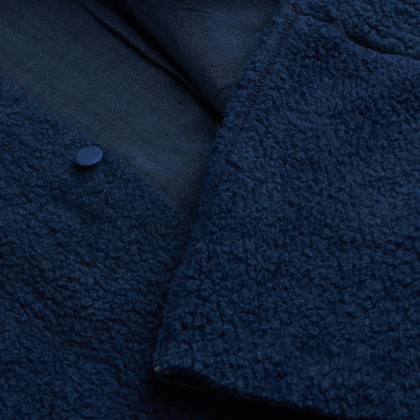 11.11 / Eleven Eleven Cocoon Coat - Handspun & Handwoven Indigo Wool