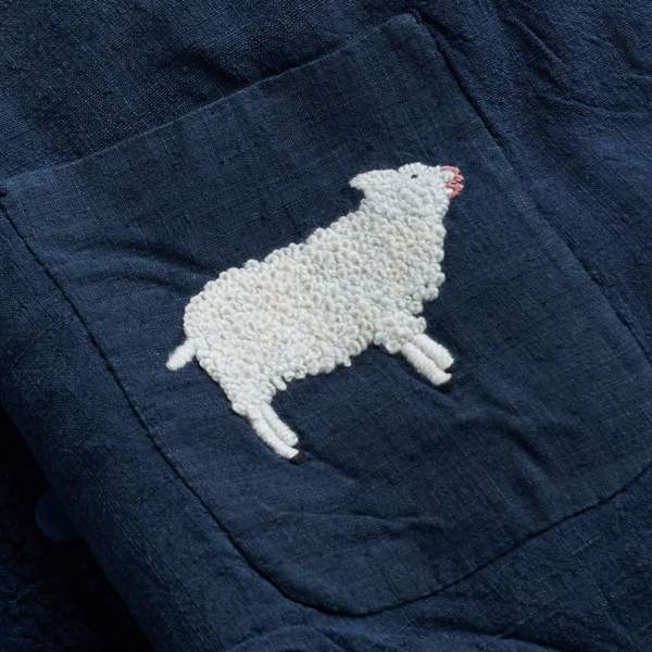 11.11 / Eleven Eleven Cocoon Coat - Handspun & Handwoven Indigo Wool