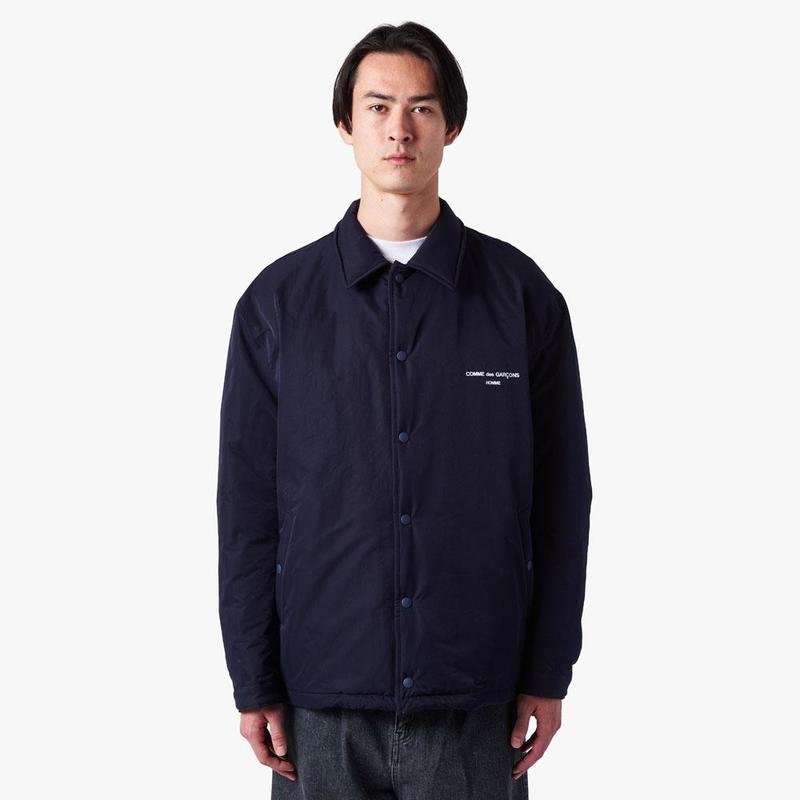 COMME des GARONS HOMME Taffeta Coachs Jacket Navy
