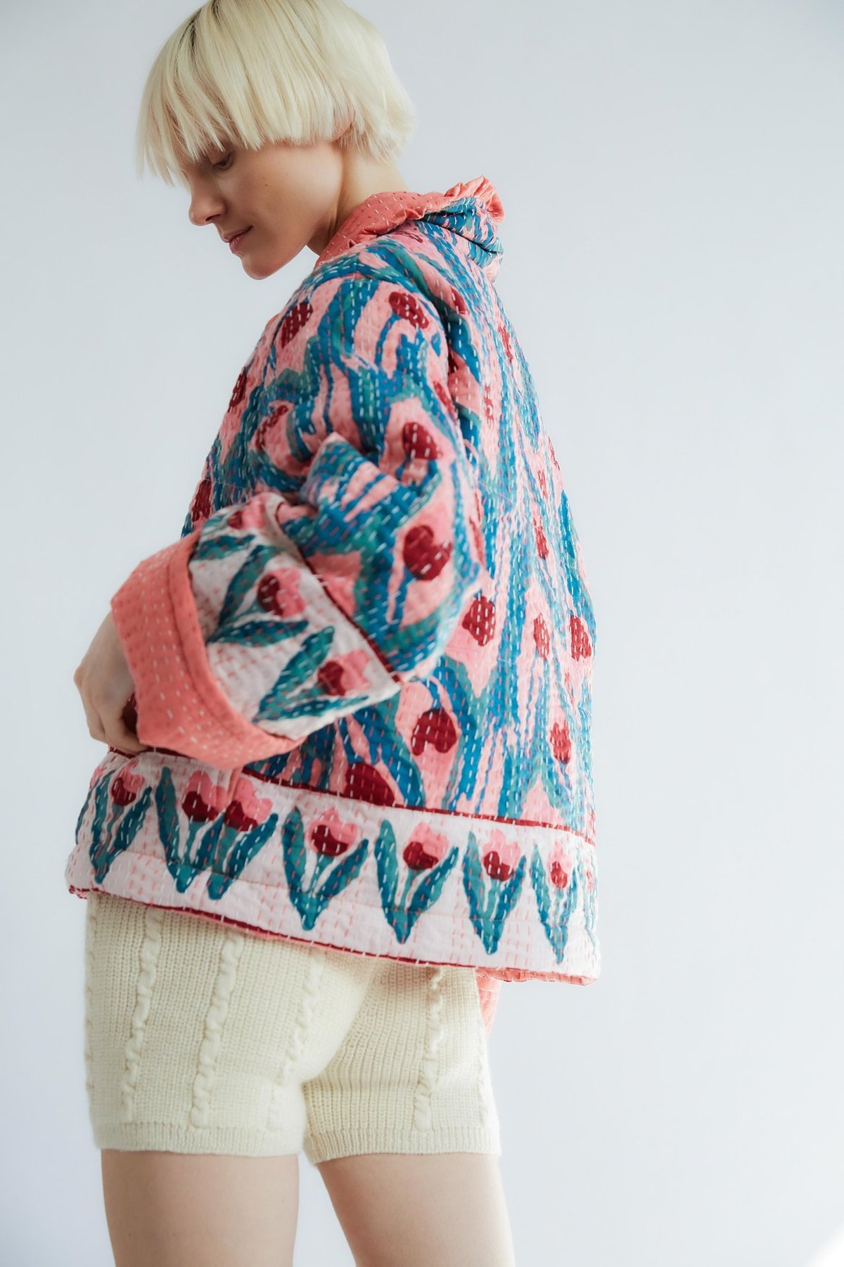 TACH CLOTHING Benita Floral Quilted Jacket Pink Floral Garmentory