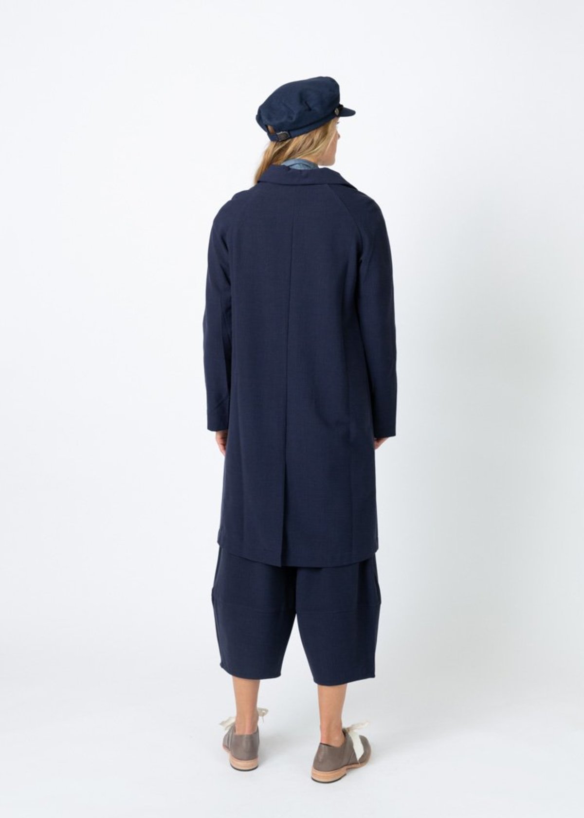Echappees Belles Live Button Front Coat - Blue - Image 4 of 5