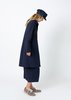Echappees Belles Live Button Front Coat - Blue - Thumbnail 5
