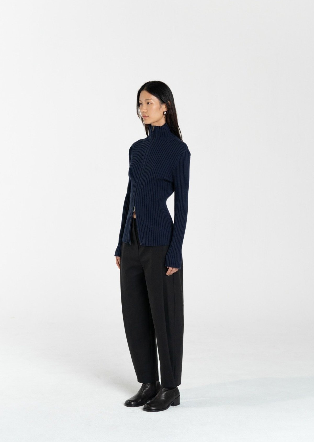AMOMENTO Snap Garconne Pants - Black | Garmentory