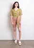 FME Apparel Batiste Wrap Top - Celery - Thumbnail 1