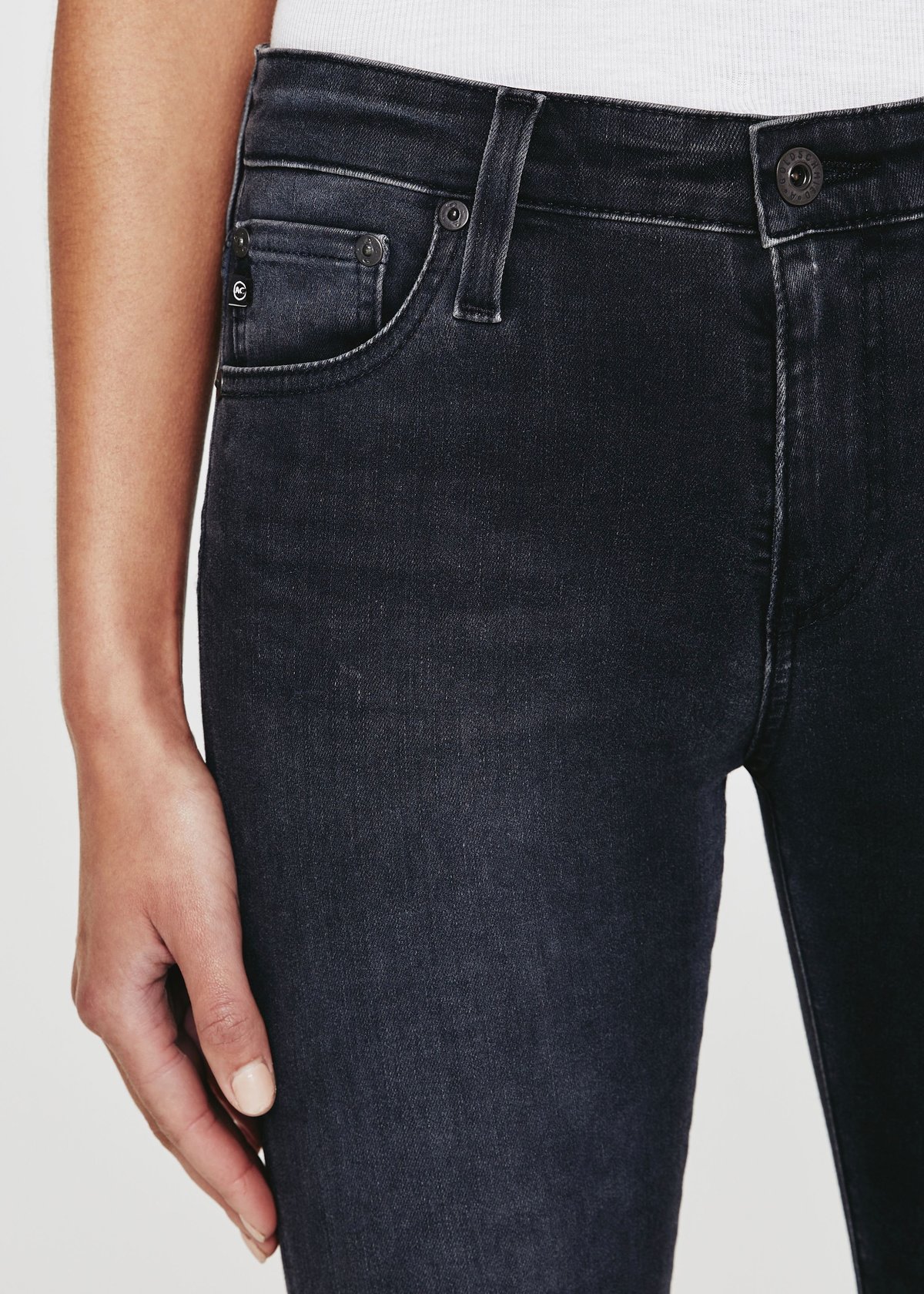 AG Jeans Farrah High-Rise Skinny Jeans - Bronx - Image 3 of 3