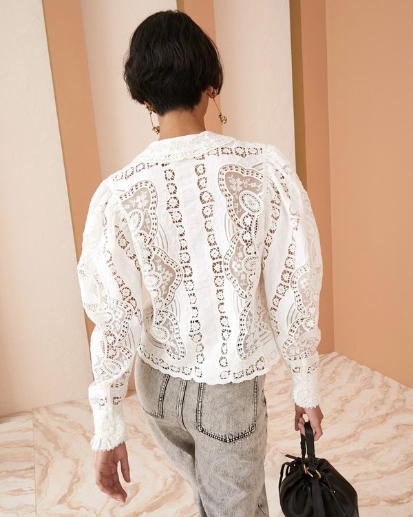 thenewsociety Anabella Blouse - 4Y 新品未使用 Ulla Johnson ANABELLA BLOUSE - White | Garmentory